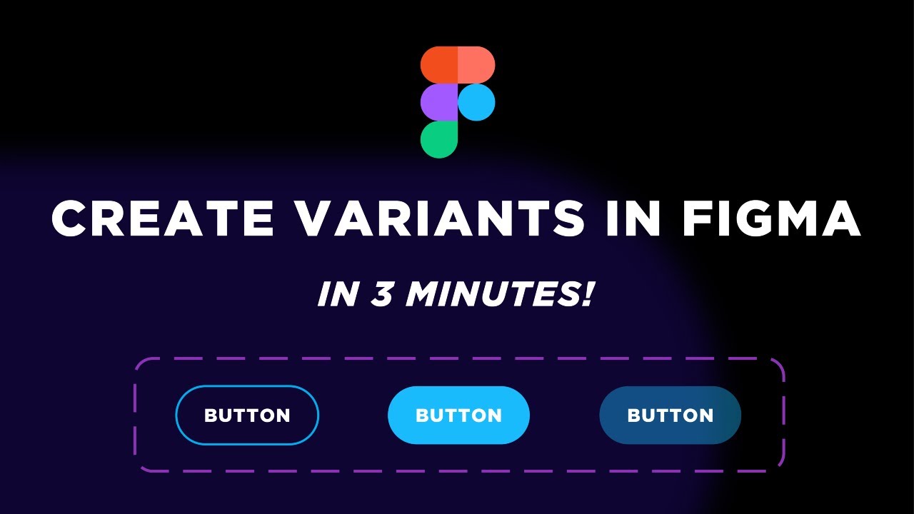 Create BUTTONS with VARIANTS in Figma | Easy Tutorial