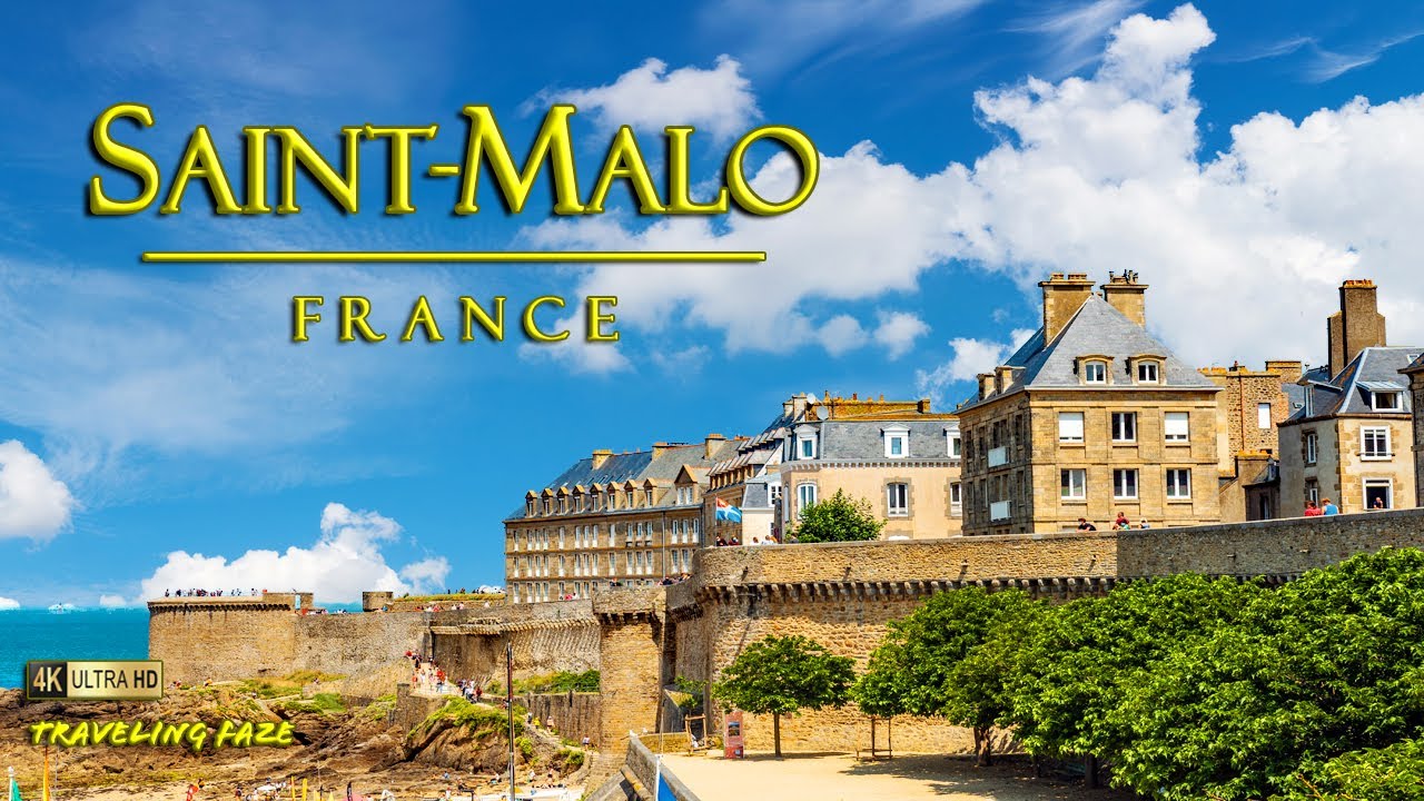 Saint-Malo, France 4K ~ Travel Guide (Relaxing Music)