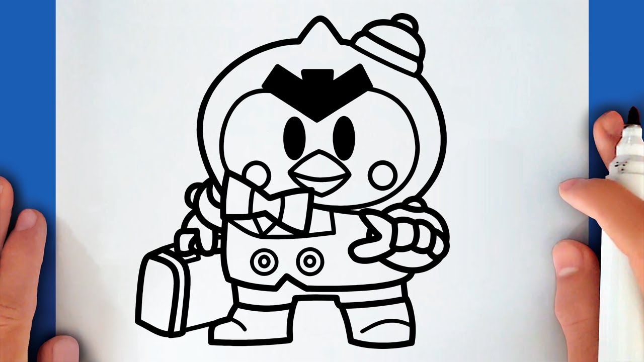 HOW TO DRAW MR. P FROM BRAWL STARS