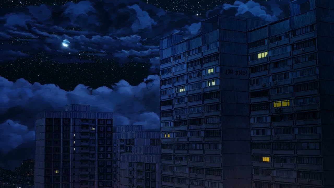 City Cloudy Night 4K Live Wallpaper