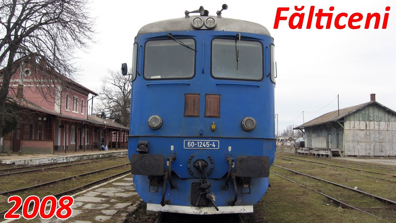 ARHIVA - Trenul Personal Dolhasca - Falticeni si manevra locomotivei la Falticeni [februarie, 2008]