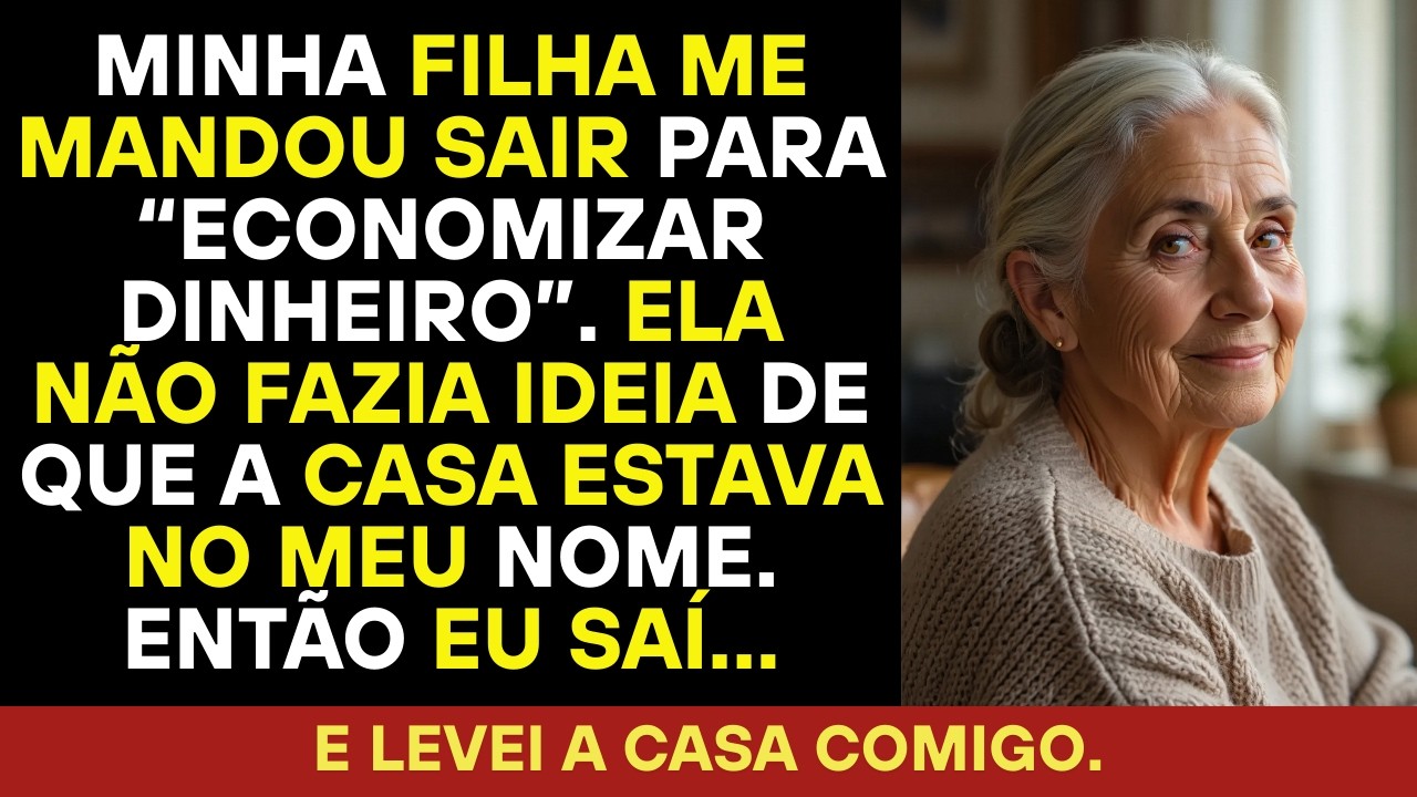 Minha filha me expulsou sem saber que a casa era minha. Então eu…