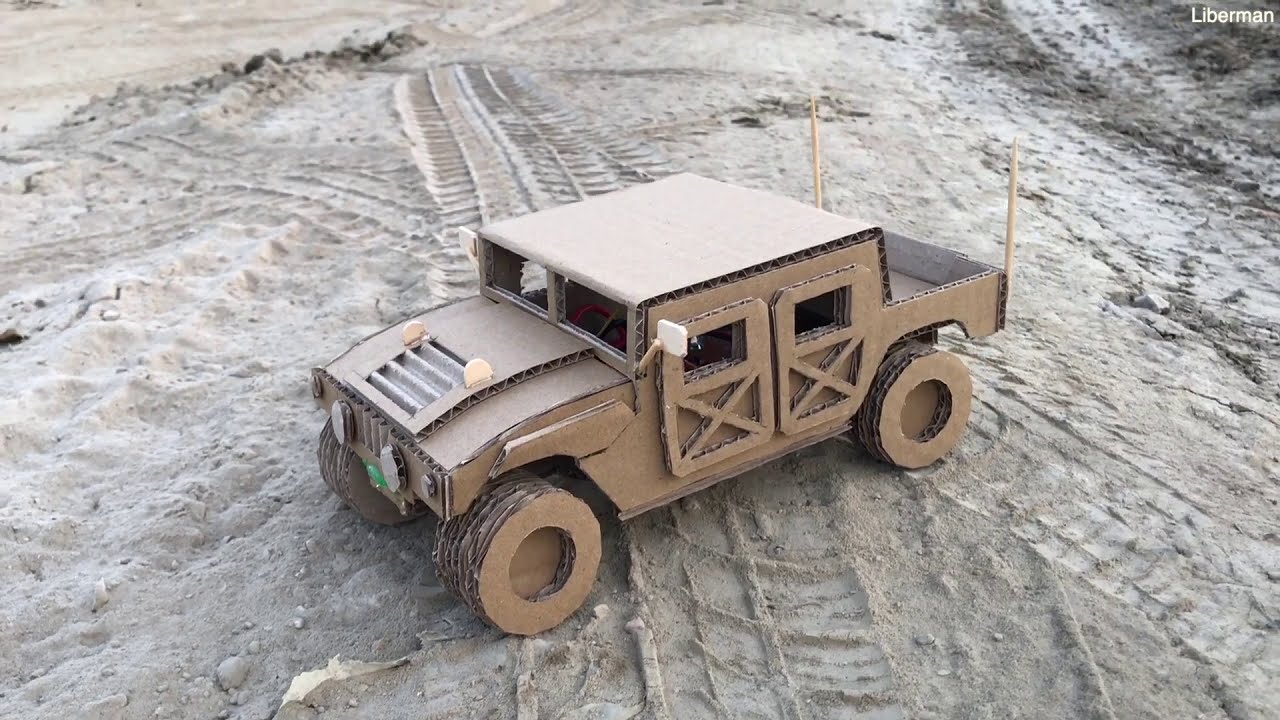 Как сделать RC Hummer H1 из картона