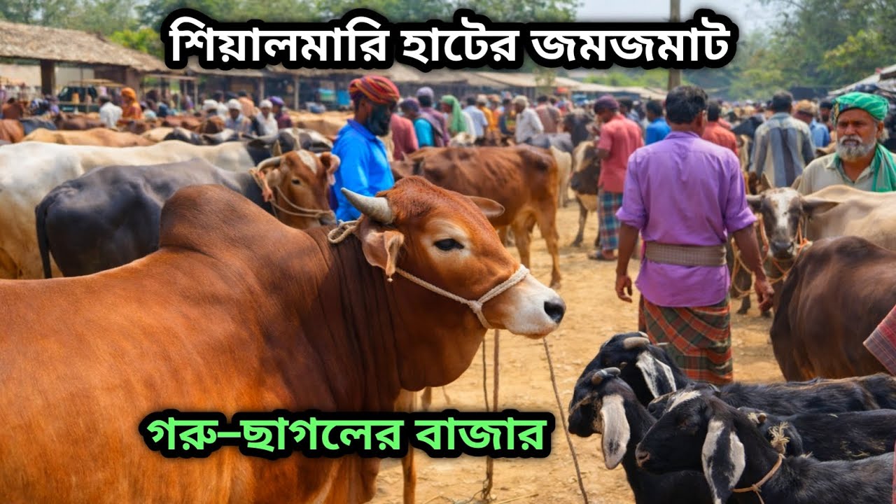 শিয়ালমারি হাটের জমজমাট গরু–ছাগলের বাজার | গরুর হাট পশ্চিমবঙ্গ | Ashadul Vlogs 2026