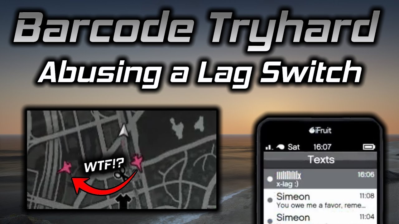 GTA Online: Clashing With a Lag Switching Barcode Tryhard