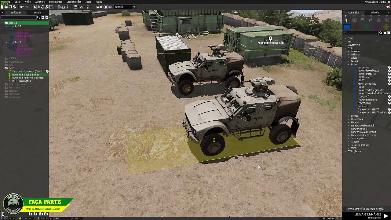 Como criar/editar missão Eden #2 - Waypoints - Milsim Brasil ArmA 3