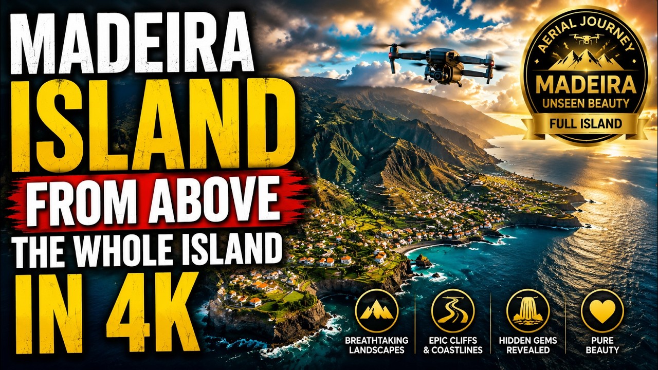 Madeira 4K Drone Relaxation – 1 Hour of Calming Nature Footage & Peaceful Music