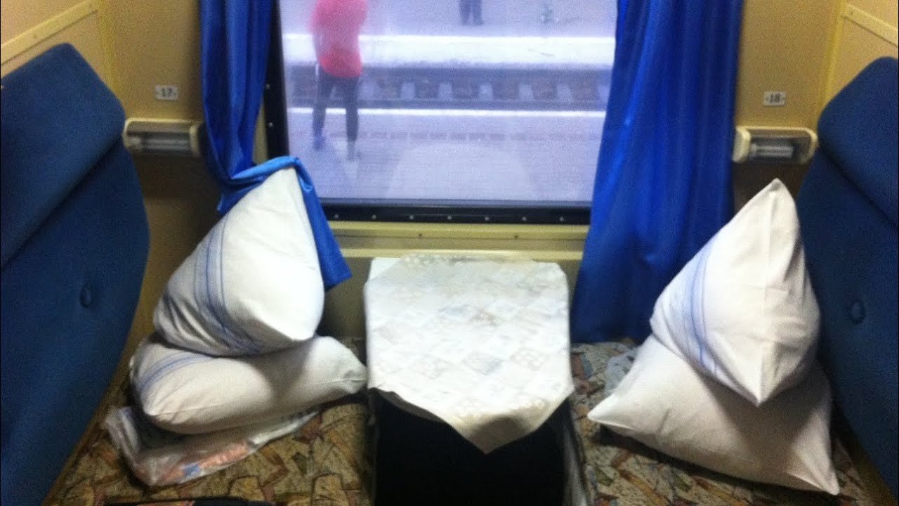 Inside Sleeper Car Lvov - Dnepropetrovsk (поезд Львов - Днепропетровск)