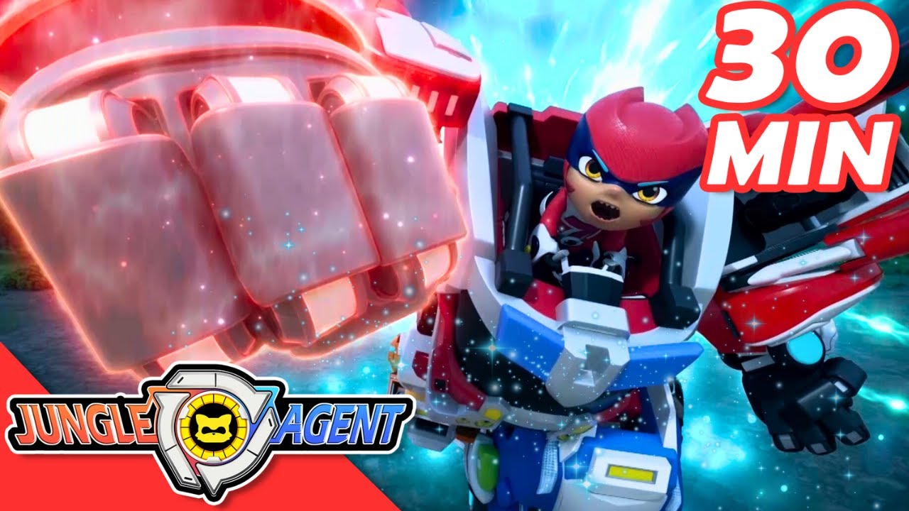 KOMPILASI Ep 25-26 TERBAIK! 🦝Jungle Agent 2🦊 Kartun | Robot | Kids Cartoon | Mainan | Lagu