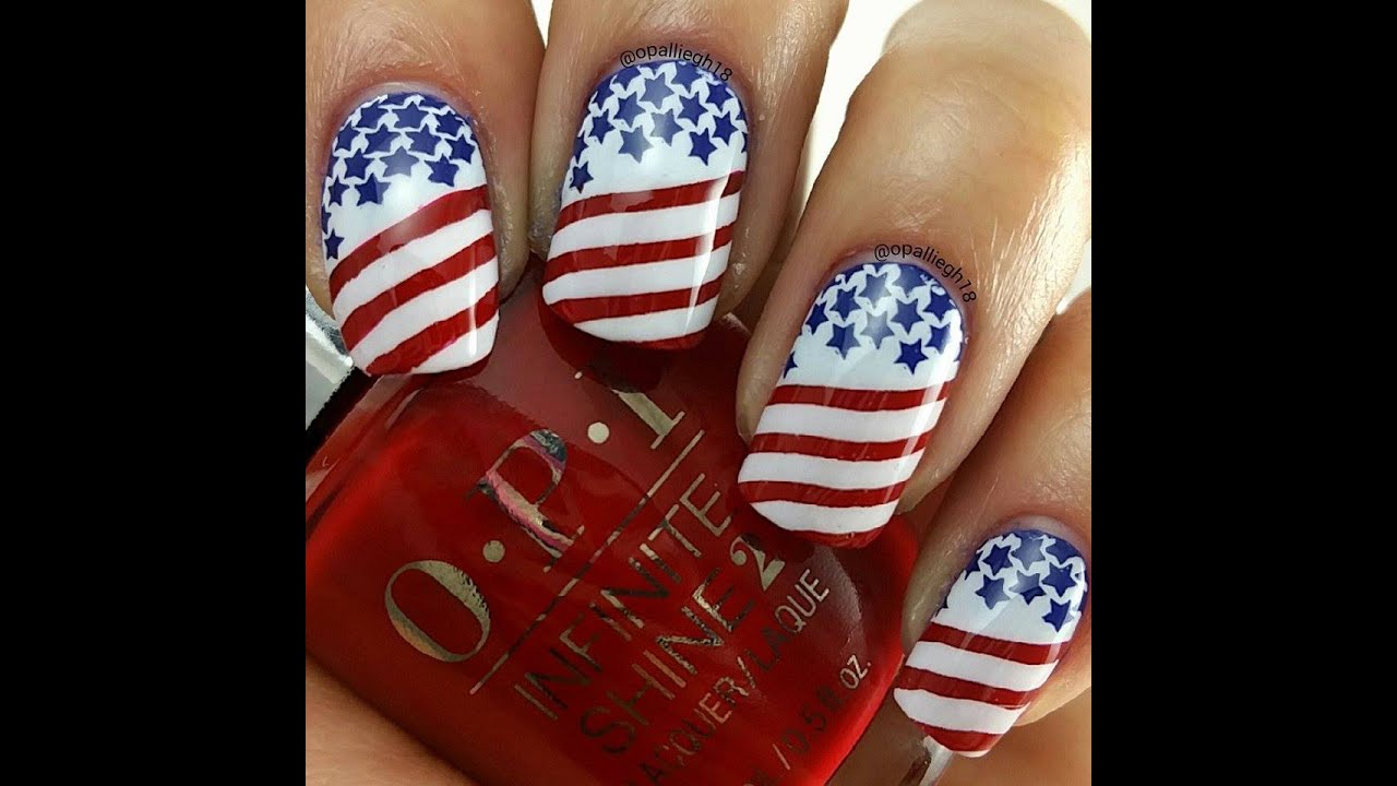 4th of July nails