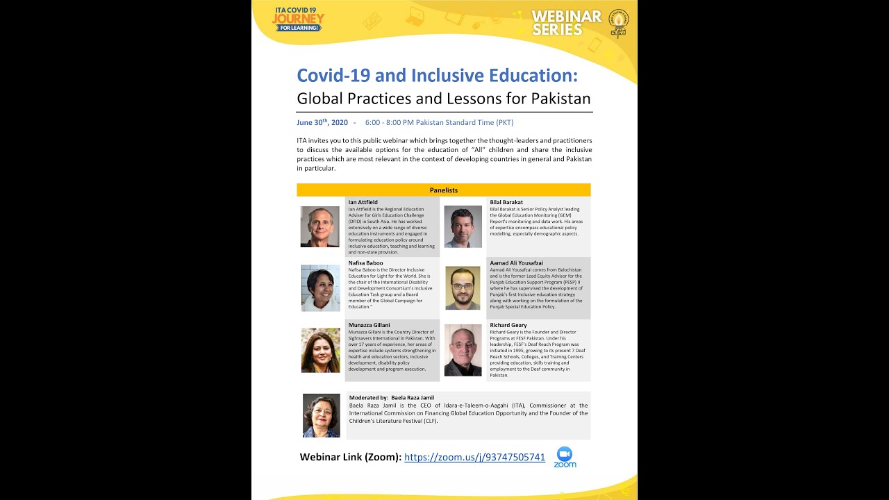 Covid-19 & Inclusive Education: Global Practices and Lessons for Pakistan (30 June 2020)