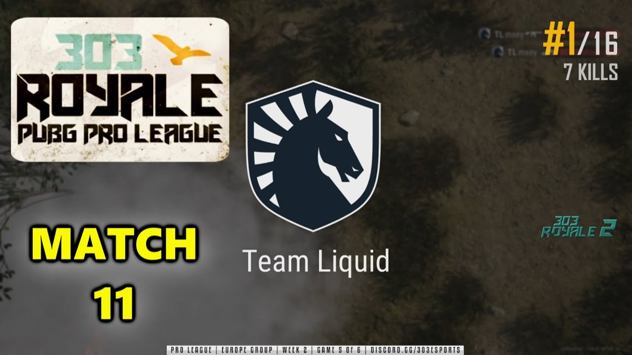 Team Liquid Kaymind, Jeemzz, ibiza & mxey - 303 ROYALE PUBG PRO LEAGUE - MATCH 11
