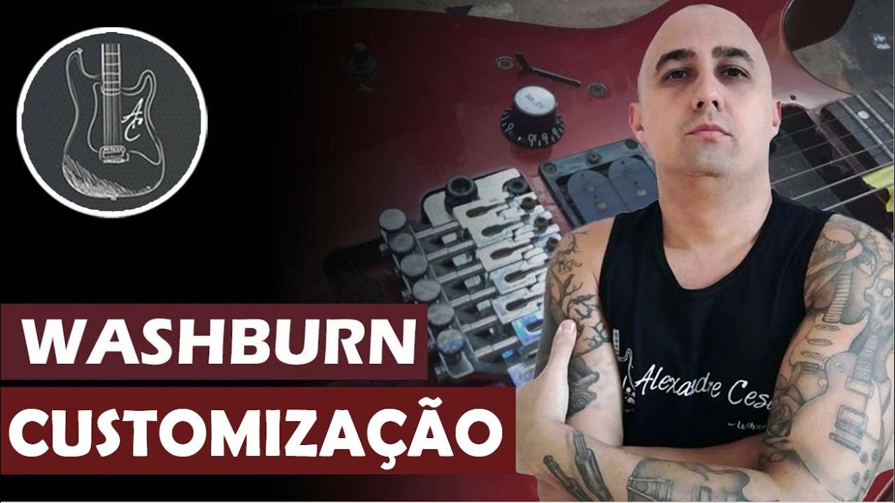 Guitarra Washburn - Restauração/Customização/Modernização
