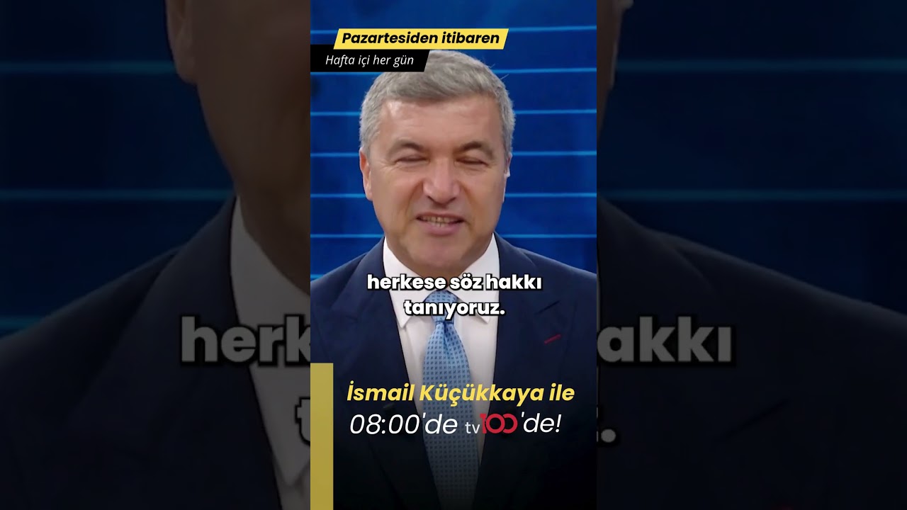 İsmail K&uuml;&ccedil;&uuml;kkaya ile Yenig&uuml;n 29 Eyl&uuml;l Pazartesi 08:00'de tv100'de #tv100 #haber #shorts