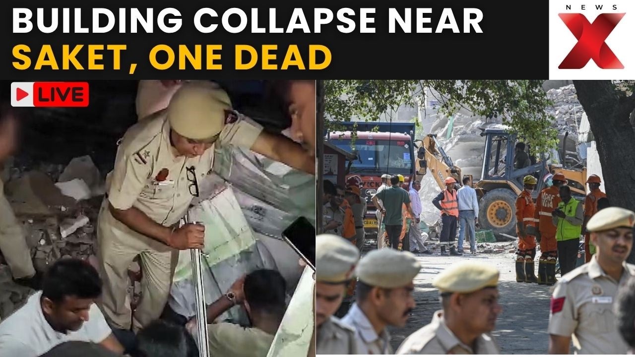Delhi Building Collapse LIVE: One Dead, Search for Trapped Workers Continues | NewsX Live