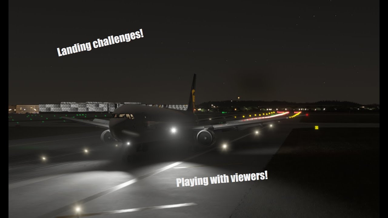 Doing landing challenges in MSFS!