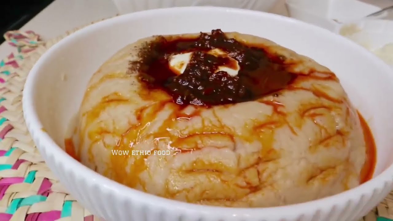 የፆም ጉደኛ የገብስ ገንፎ ‼️ለየት ባለ ማባያ Ethiopian food porridge