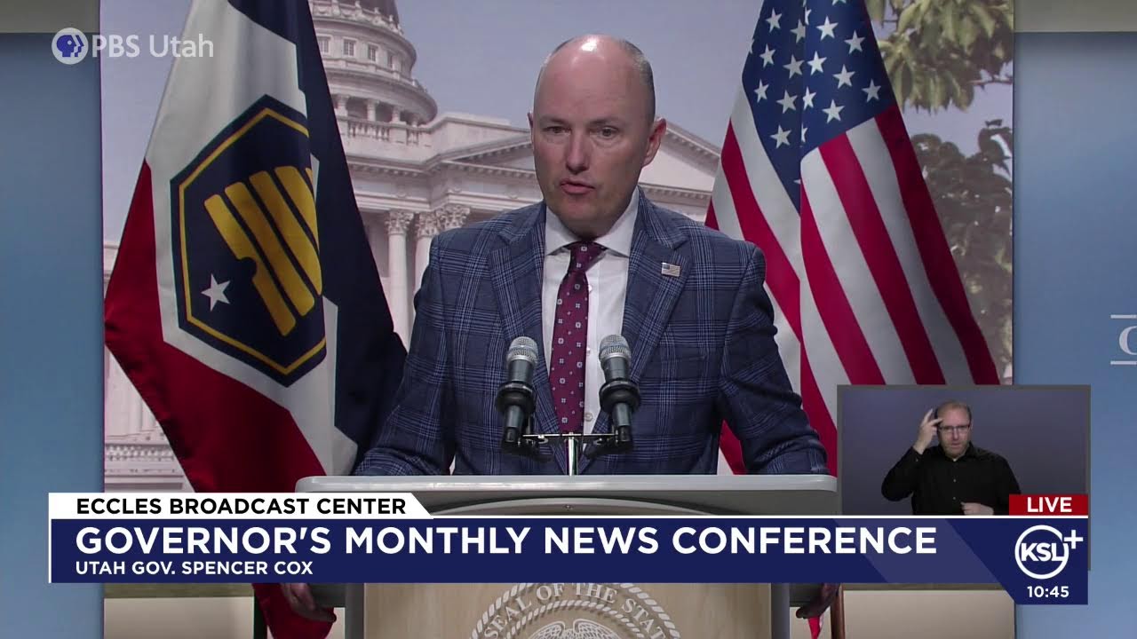 LIVE: Utah Governor's Monthly News Conference