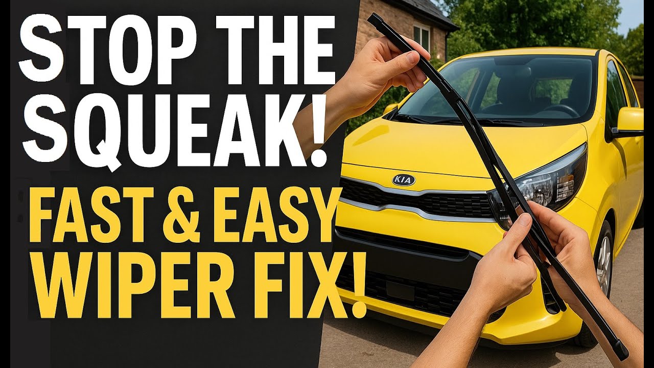Stop the Squeak Change Kia Picanto Wipers Fast @Car Guru DIY #CarGuruDIY