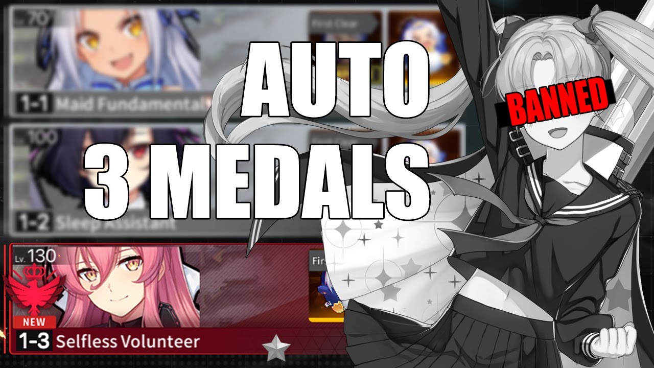 (NON MIKA STAR) Flora Maid EE Challenge 3 Medals Auto Guide | Maid's Virtues [Counter:Side]