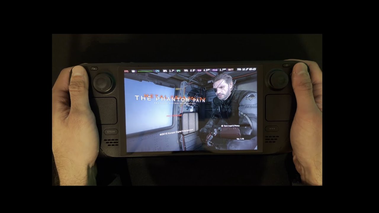 Metal Gear Solid V: The Phantom Pain - Steamdeck OLED Gameplay
