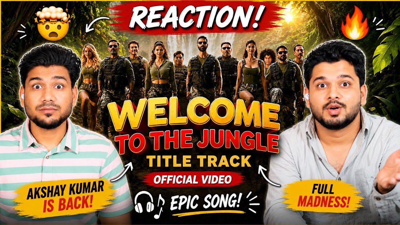 Welcome To The Jungle Title Track Reaction 🔥 Akshay Kumar Is Back!