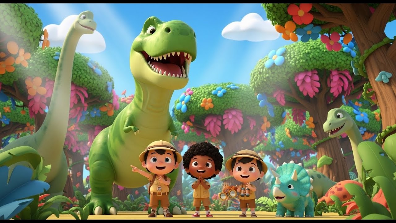 Dinosaurs Roar & Count Song for Kids | Counting & Dinosaur Learning Song, Most Popular Nursery Rhyme