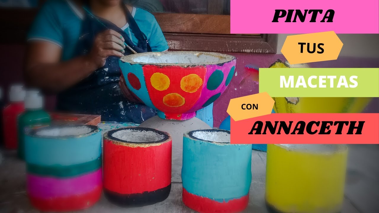 DECORANDO MIS MACETAS ARTESANALES #Ecuador#Galápagos#Nuevo