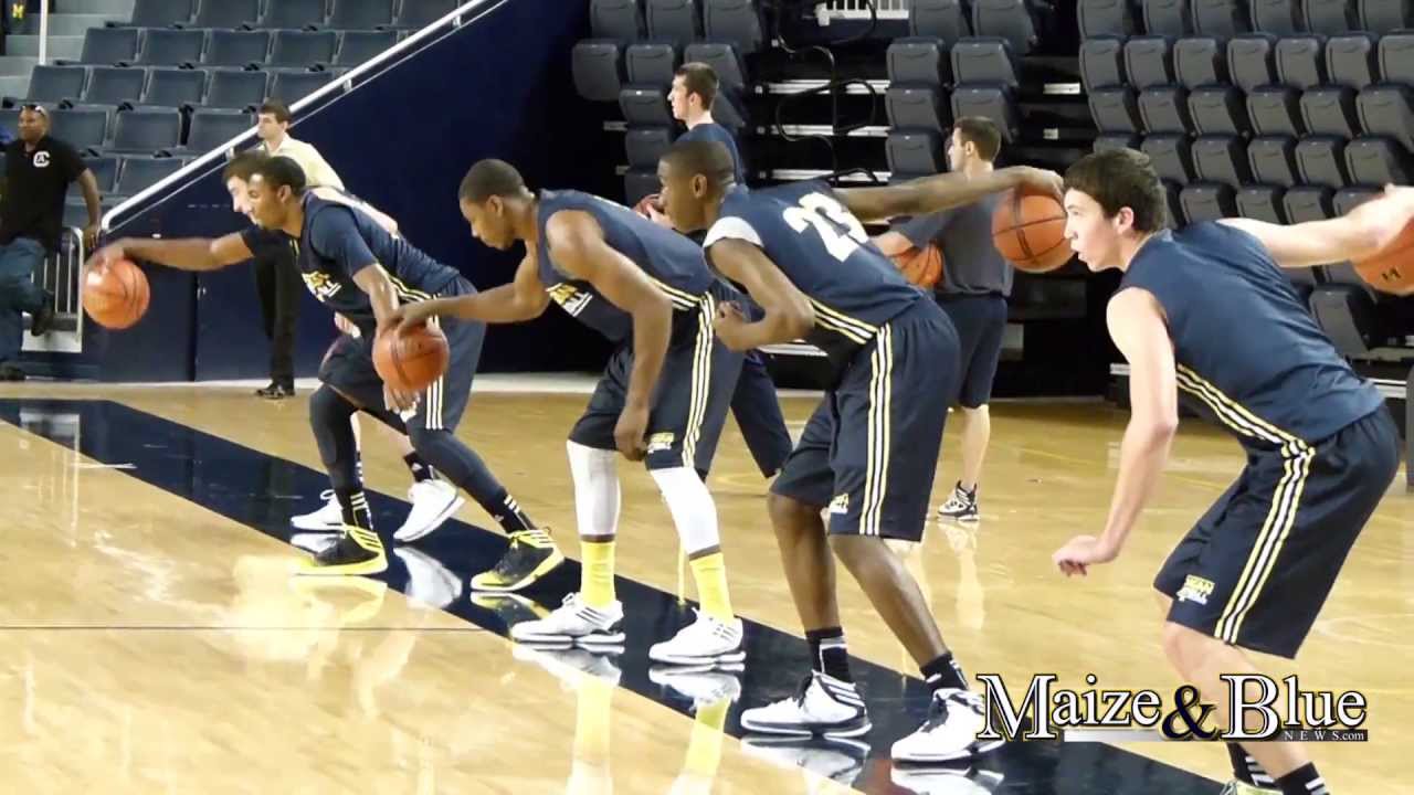 Michigan Basketball Practice on 9/27/13