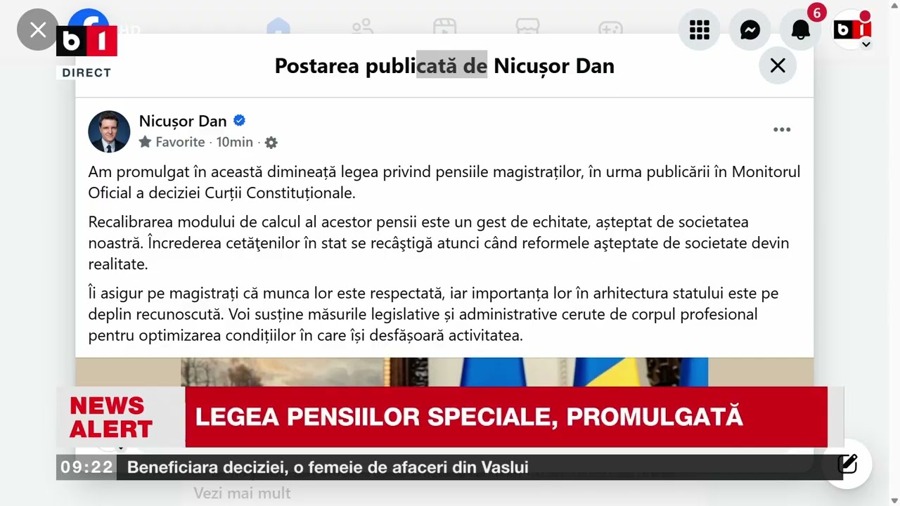 N. DAN A PROMULGAT LEGEA PENSIILOR SPECIALE_Știri B1TV_27 febr. 2026