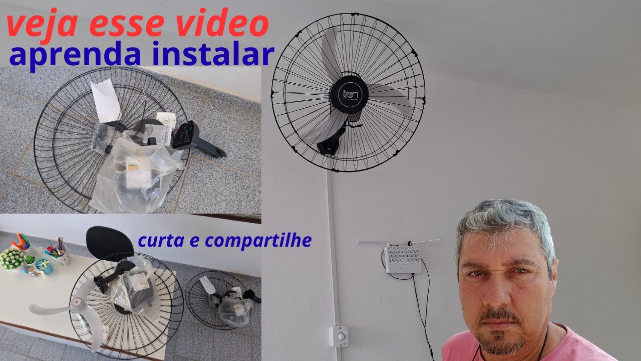 #VEJA ESSA INSTALAÇÃO DE VENTILADOR DE PAREDE COM CANALETAS