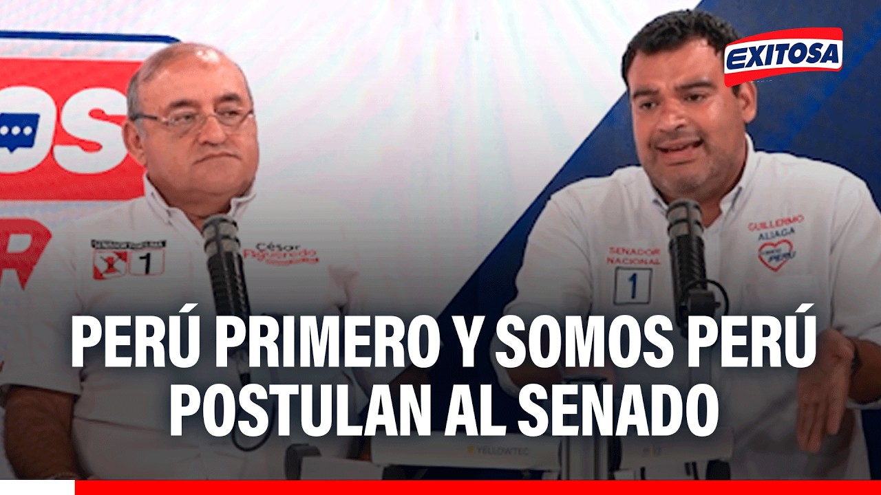 🔴🔵 Candidatos de Perú Primero y Somos Perú postulan al Senado Nacional