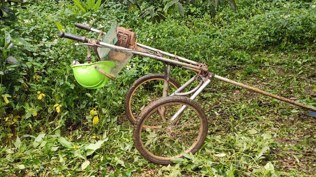 Máy đánh cỏ bất chấp địa hình.Sáng tạo nhà nông  21/10/2020