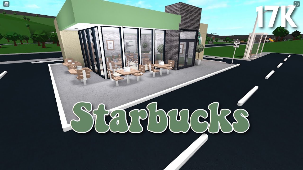 No gamepasses Starbucks - Town series (Bloxburg speedbuild)