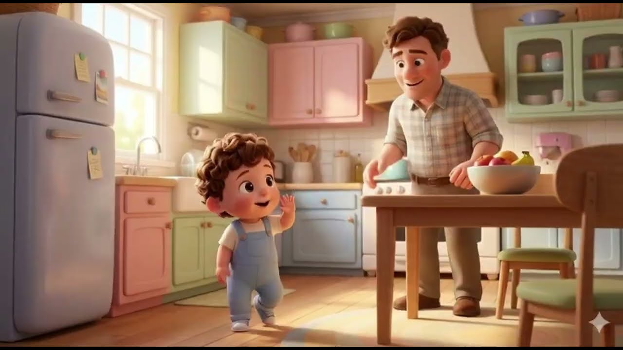 Yum Yum Yum! Johnny & Papa Food Song | Cute Kids Rhyme | 3D Cartoon