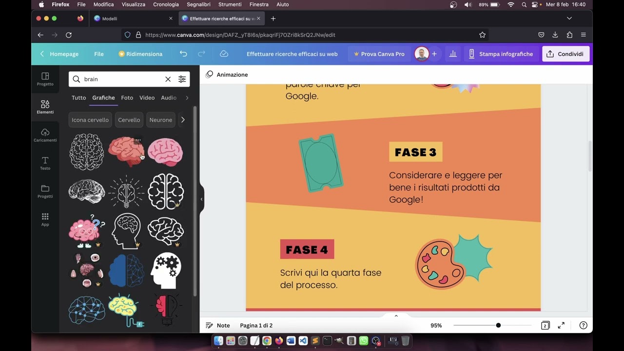 Un'infografica con Canva