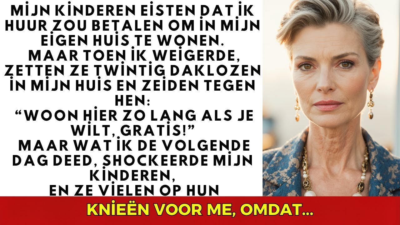 Mijn kinderen vroegen huur voor mijn eigen huis, maar toen ik weigerde, gebeurde er iets…