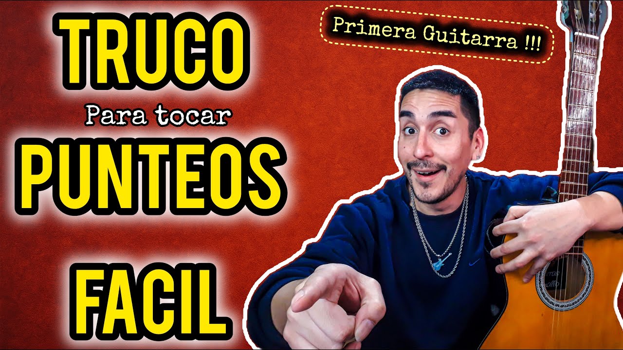 🔥😲 PUNTEOS FACILES EN GUITARRA 💪😎 TRUCO PARA PRIMERA GUITARRA 🎸🎶 #clasesdeguitarra #tabs #tutorial