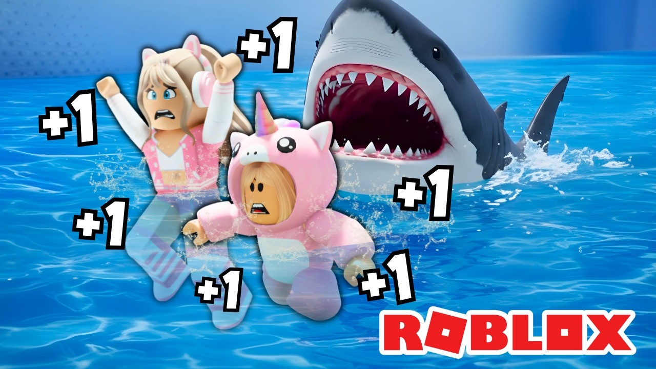 VICK e BABY a CADA SEGUNDO mais RÁPIDAS na NATAÇÃO no ROBLOX!