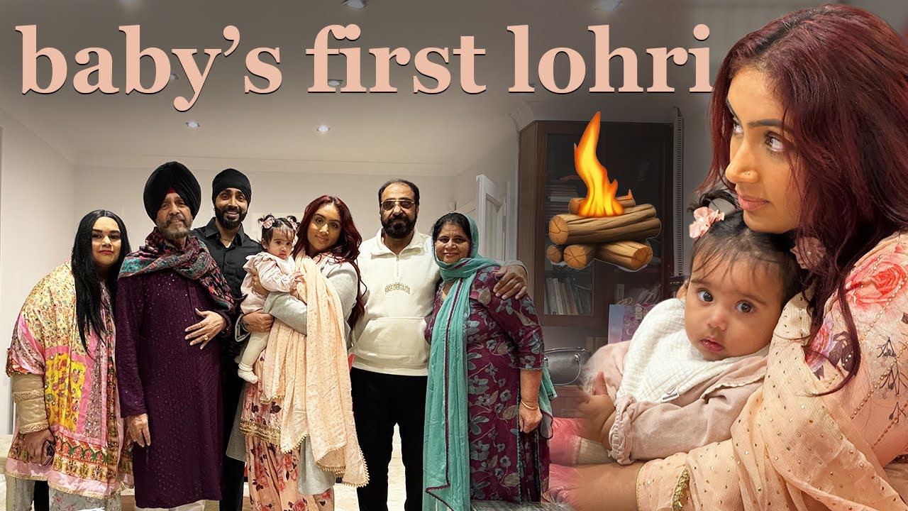 OUR BABY GIRLS FIRST LOHRI | at home celebration