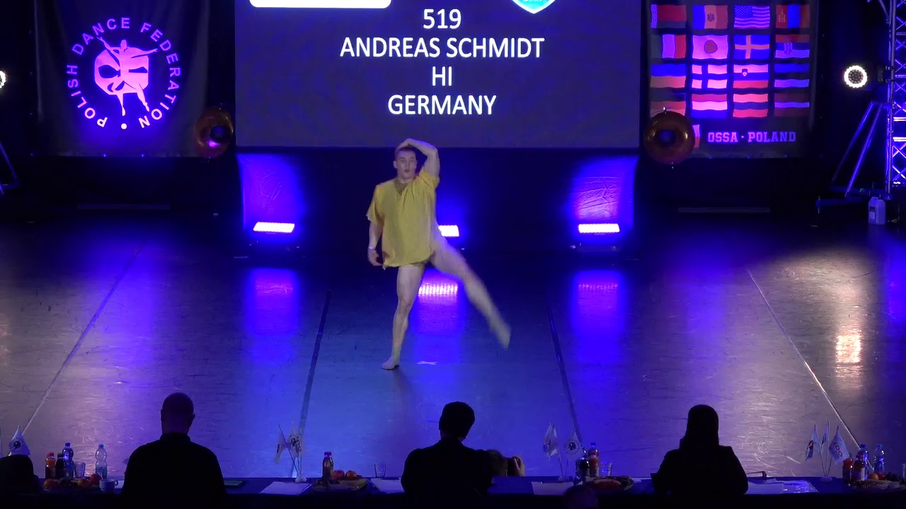 Andreas Schmidt, Germany, Ossa World Dance Week 2019