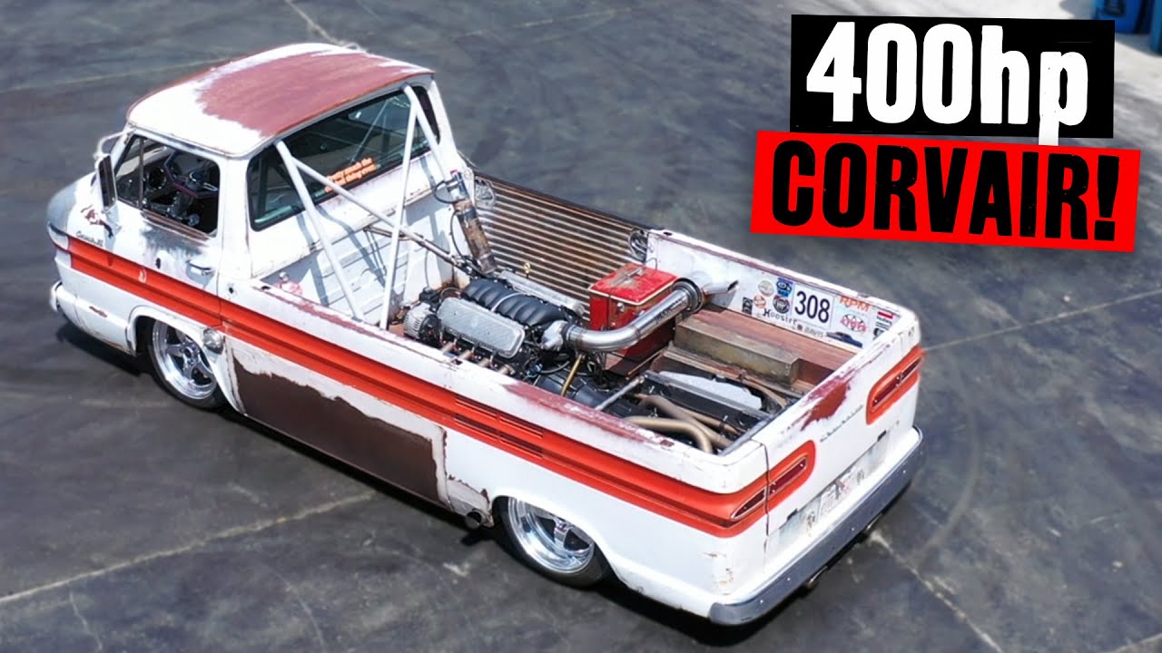 Corvette-Powered Corvair Rampside SHREDS Tire Slayer Studios!
