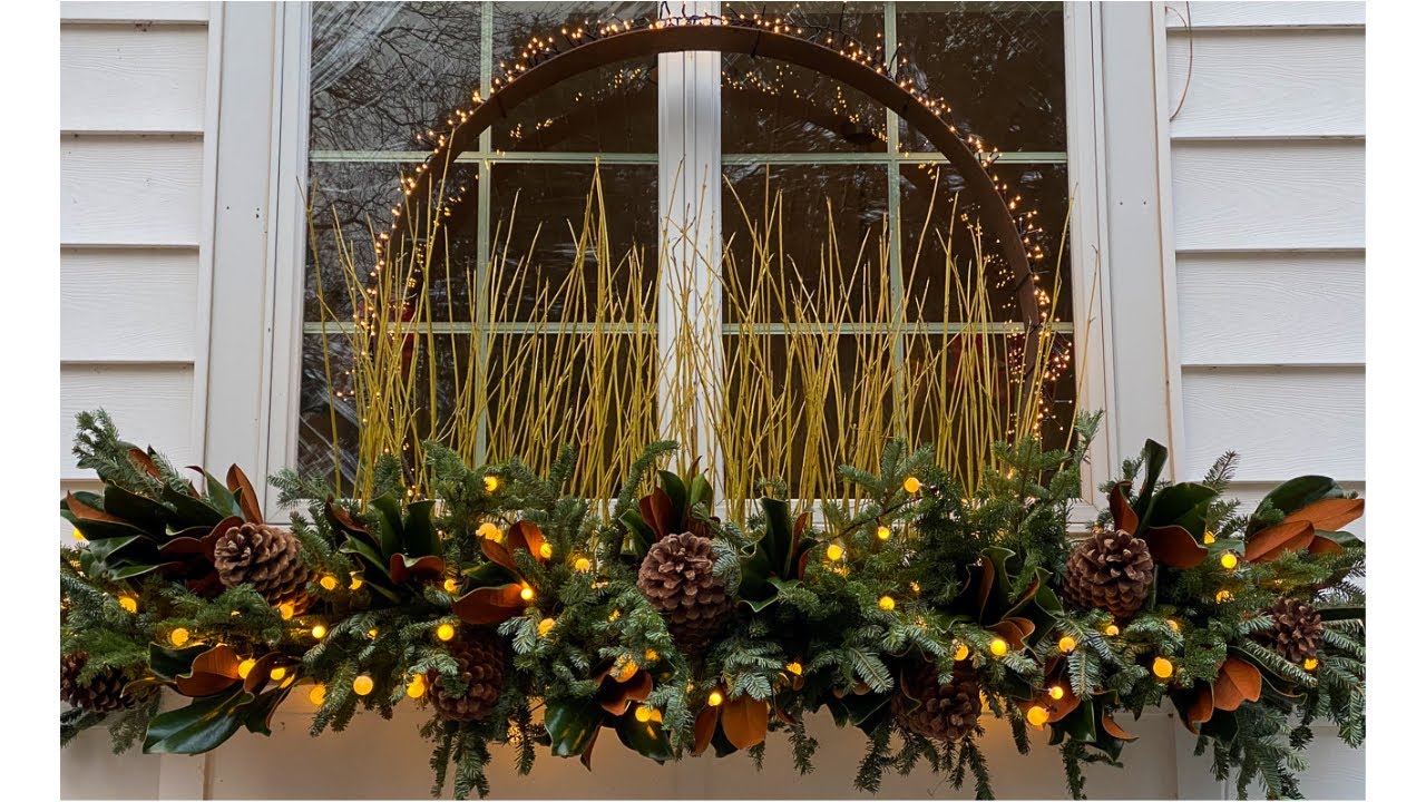 Creating a holiday window box