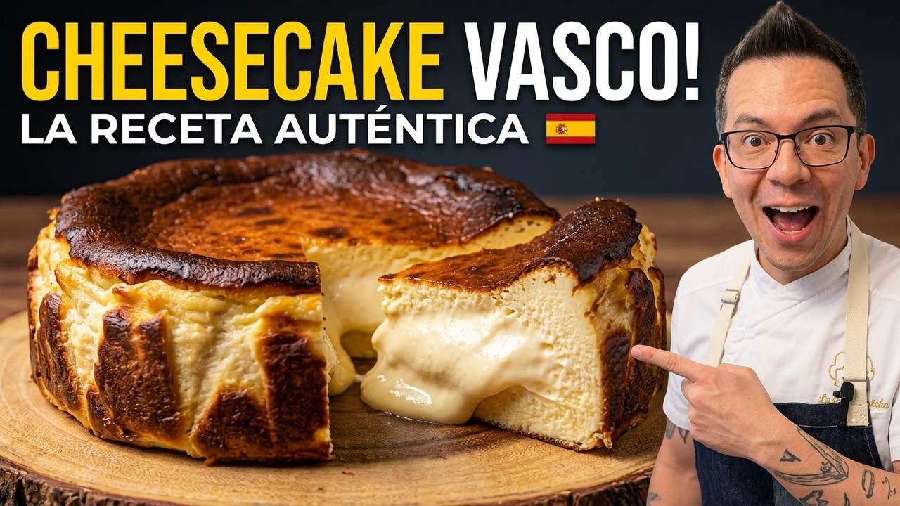 El Verdadero Cheesecake Vasco (Así se Hace en España)