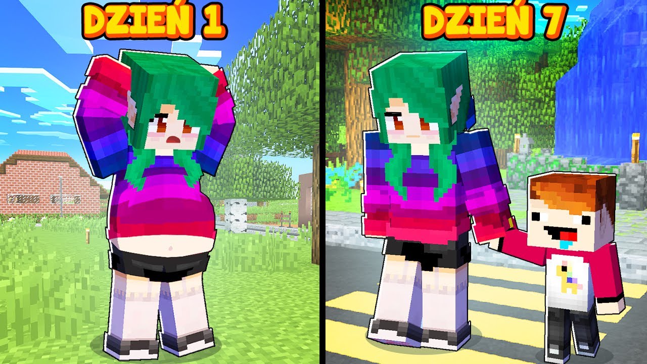 Spędziłam 7 DNI JAKO MAMA NIEGRZECZNEGO DZIECKA w Minecraft!