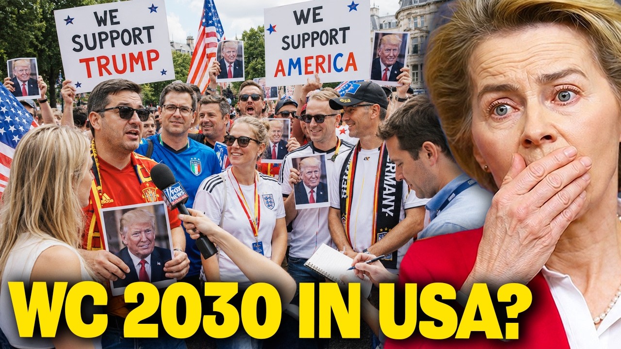 European Fans React in Shock as President Trump Wants America to Host the World Cup Again in 2030
