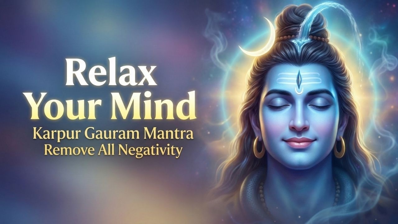 Karpur Gauram Karunavataram | Powerful Shiv Mantra for Positive Energy & Calm Mind