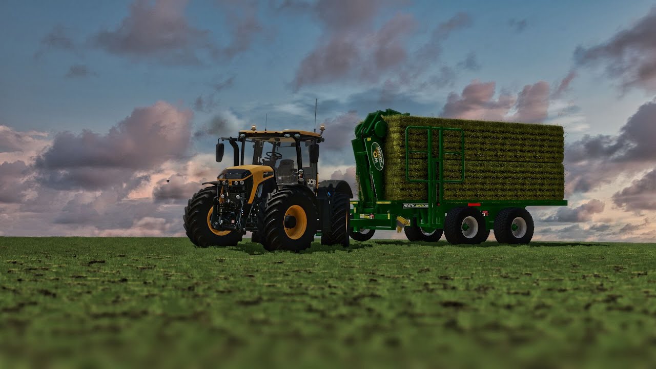 Chasin Bales With A Custom Fastrac! - FS 22