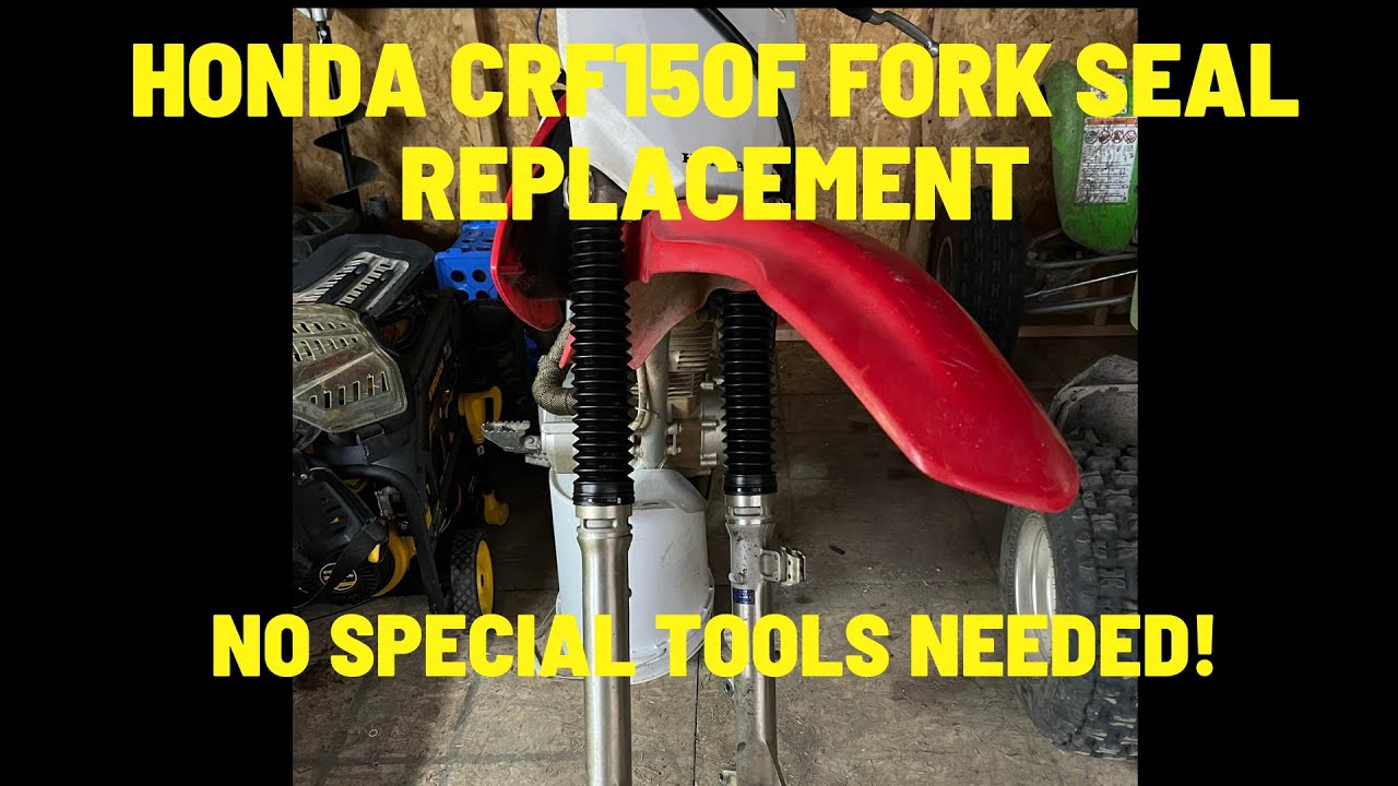 2006 CRF150F FORK SEAL REPLACEMENT   EASY!   NO SPECIAL TOOLS REQUIRED!