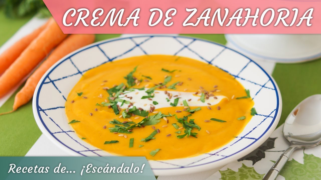 CREMA DE ZANAHORIA riquísima y muy saludable